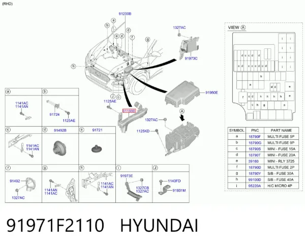  91971F2110 Hyundai/Kia