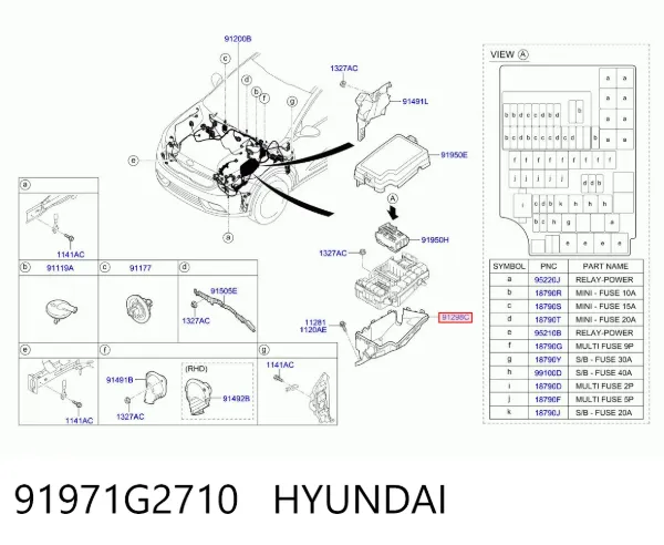  91971G2710 Hyundai/Kia