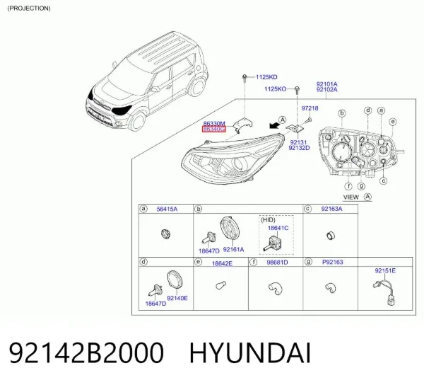  92142B2000 Hyundai/Kia