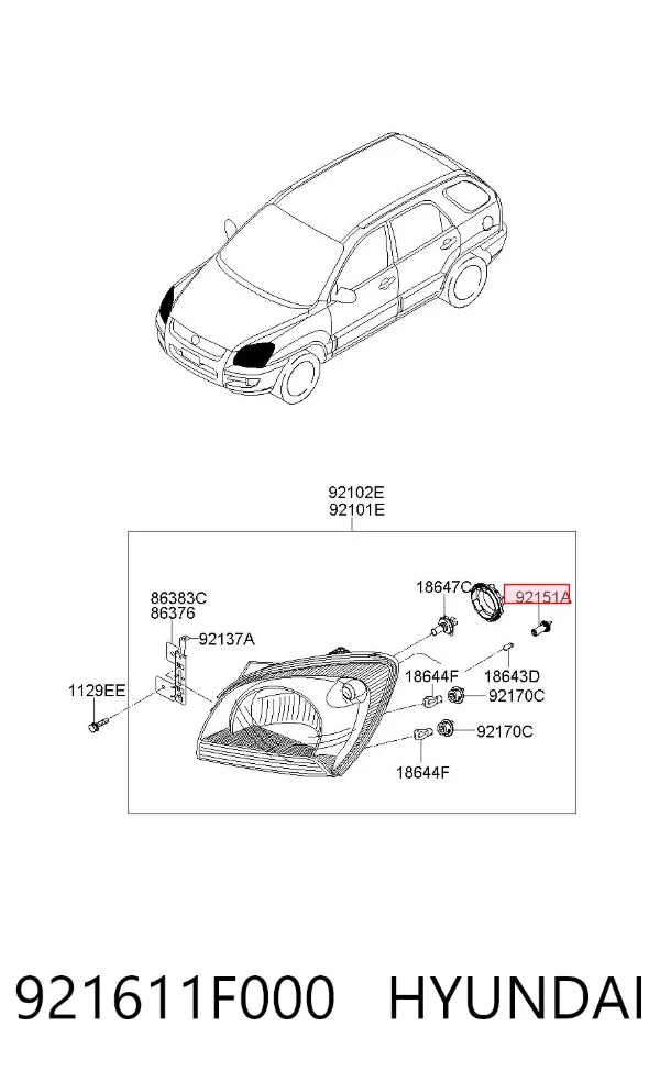  921611F000 Hyundai/Kia