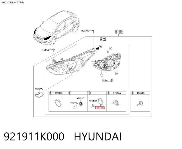  921911K000 Hyundai/Kia