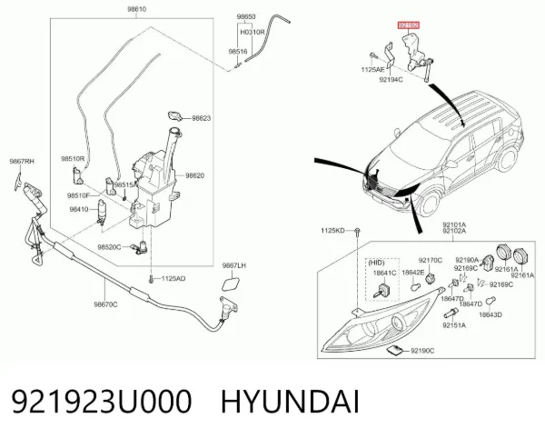  921923U000 Hyundai/Kia