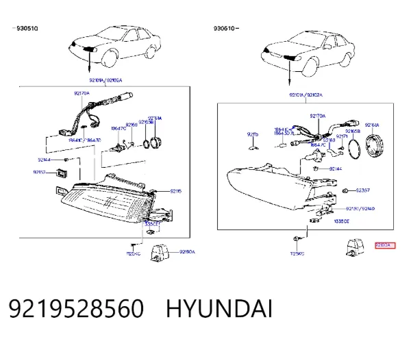 Коректор фар Hyundai Santa Fe I