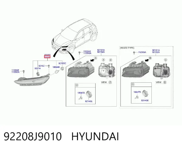  92208J9010 Hyundai/Kia