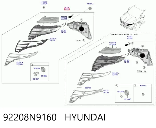  92208N9160 Hyundai/Kia