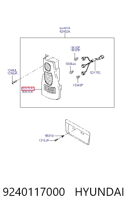 Лівий стоп 9240117000 Hyundai/Kia