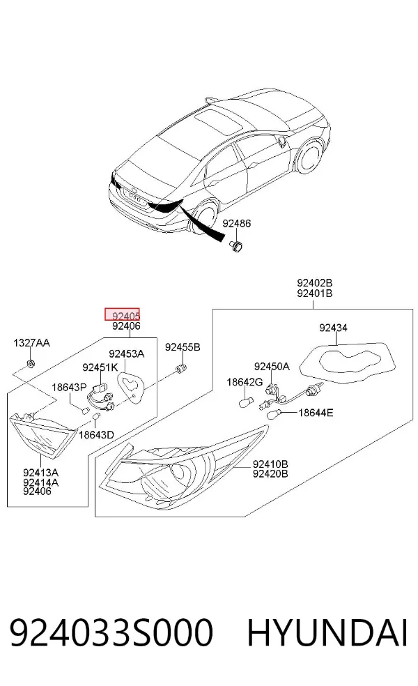  924033S000 Hyundai/Kia