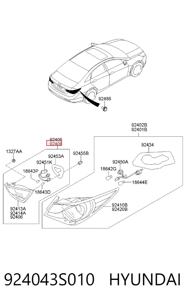  924043S010 Hyundai/Kia