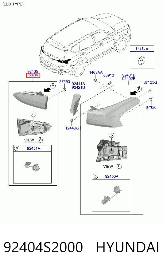  92404S2000 Hyundai/Kia