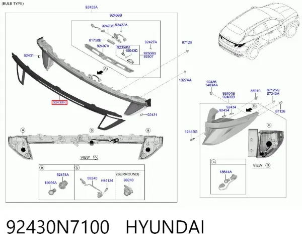  92430N7100 Hyundai/Kia