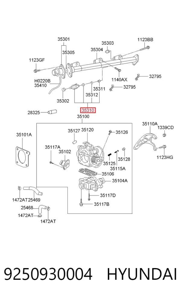 Паливні форсунки 9250930004 Hyundai/Kia