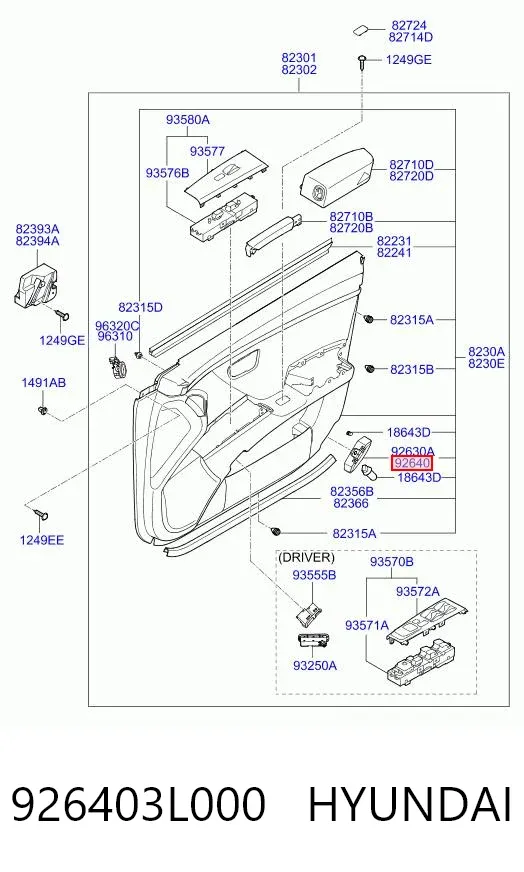  926403L000 Hyundai/Kia