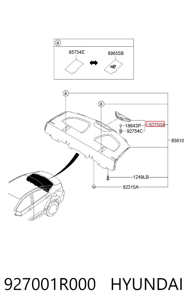 Задній стоп 927001R000 Hyundai/Kia