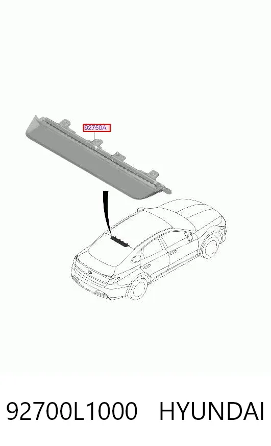 Задній стоп 92700L1000 Hyundai/Kia