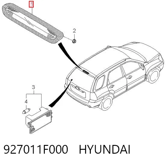 Задній стоп KIA Sportage II