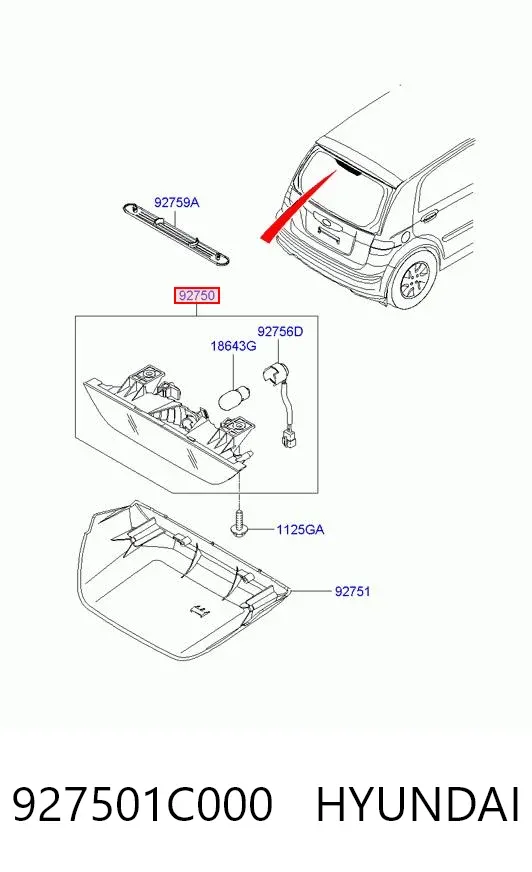 Задній стоп Hyundai Getz 