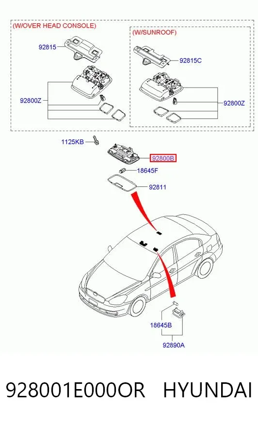  928001E000OR Hyundai/Kia