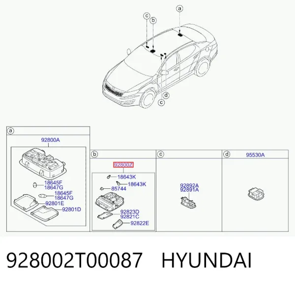  928002T00087 Hyundai/Kia