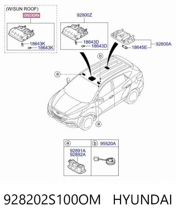  928202S100OM Hyundai/Kia
