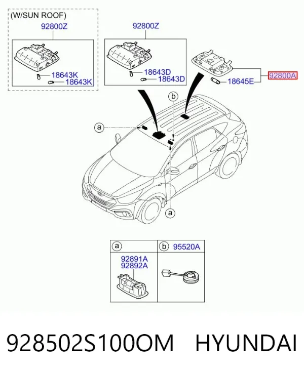  928502S100OM Hyundai/Kia