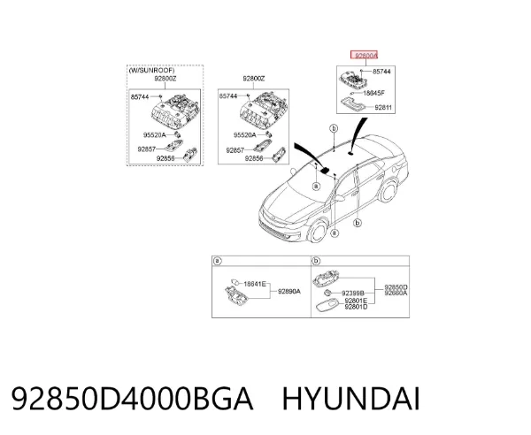  92850D4000BGA Hyundai/Kia
