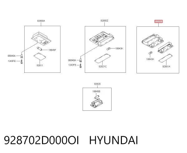  928702D000OI Hyundai/Kia