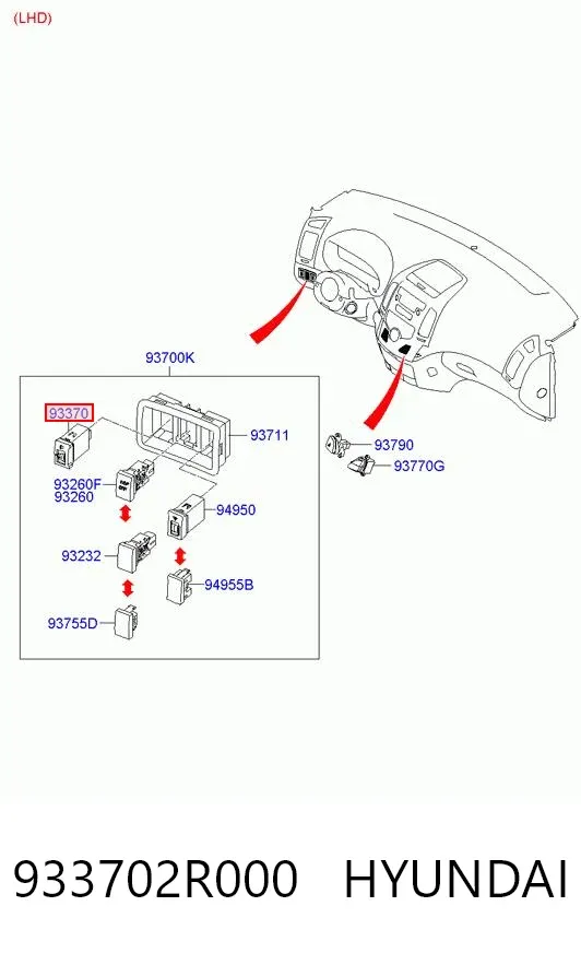  933702R000 Hyundai/Kia