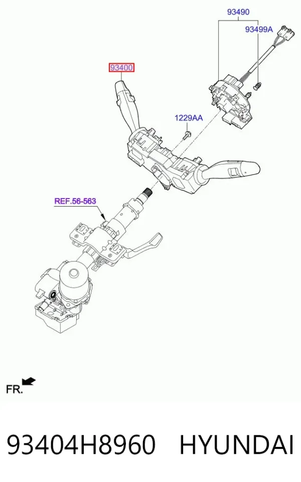 Підрульовий перемикач 93404H8960 Hyundai/Kia