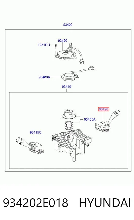  934202E018 Hyundai/Kia
