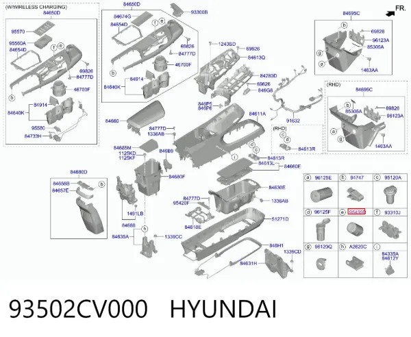 Кнопка запуску двигуна 93502CV000 Hyundai/Kia
