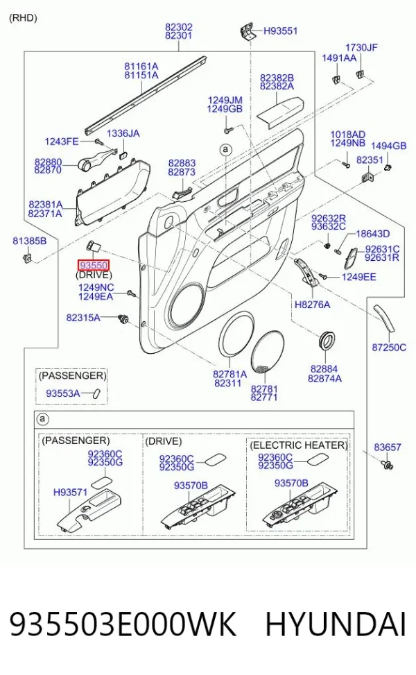  935503E000WK Hyundai/Kia