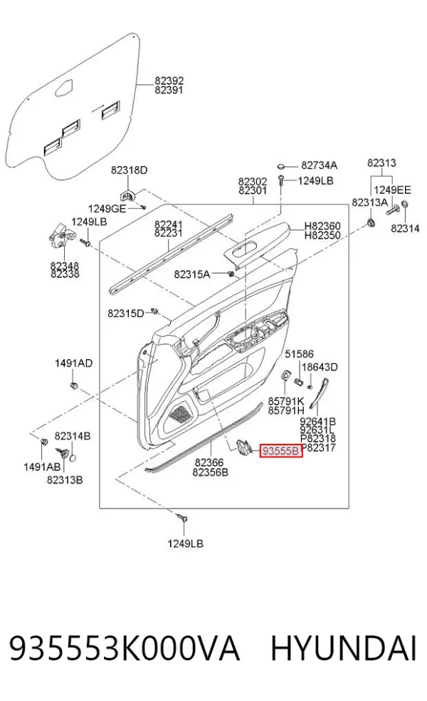  935553K000VA Hyundai/Kia