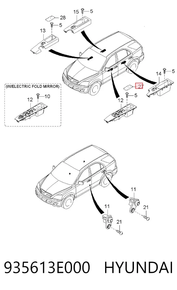  935613E000 Hyundai/Kia