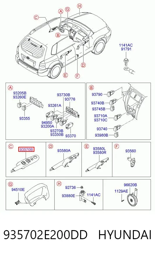  935702E200DD Hyundai/Kia