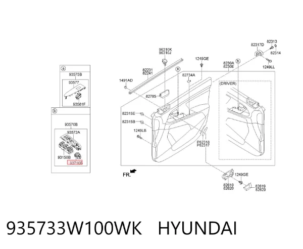  935733W100WK Hyundai/Kia