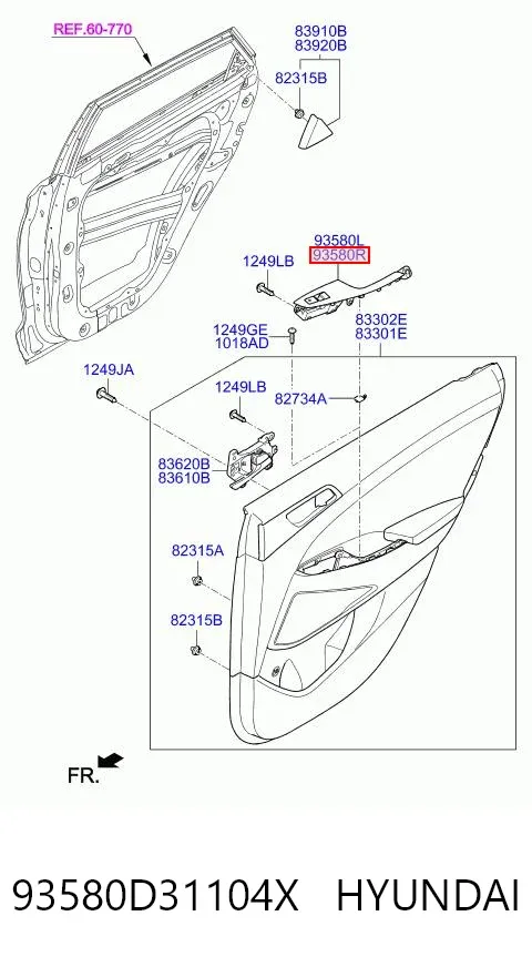  93580D31104X Hyundai/Kia