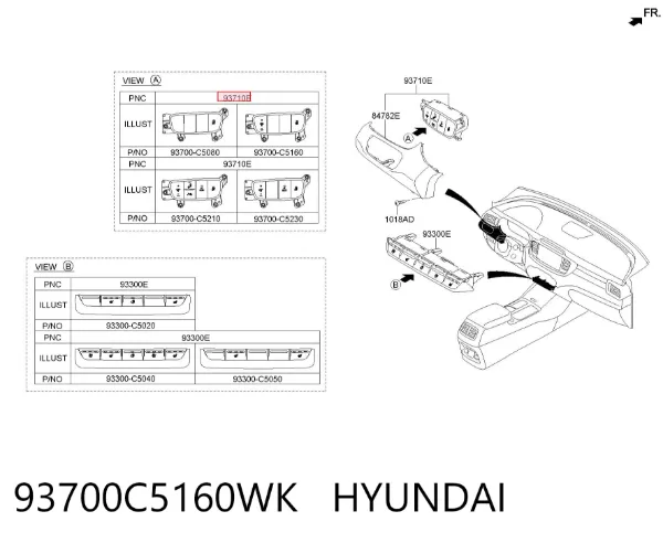 93700C5160WK Hyundai/Kia
