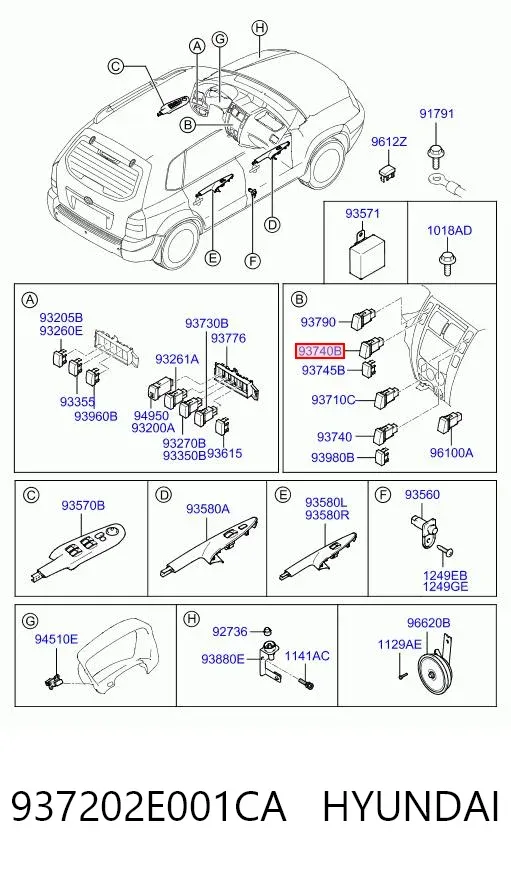  937202E001CA Hyundai/Kia