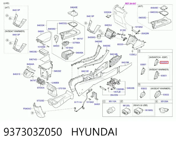  937303Z050 Hyundai/Kia