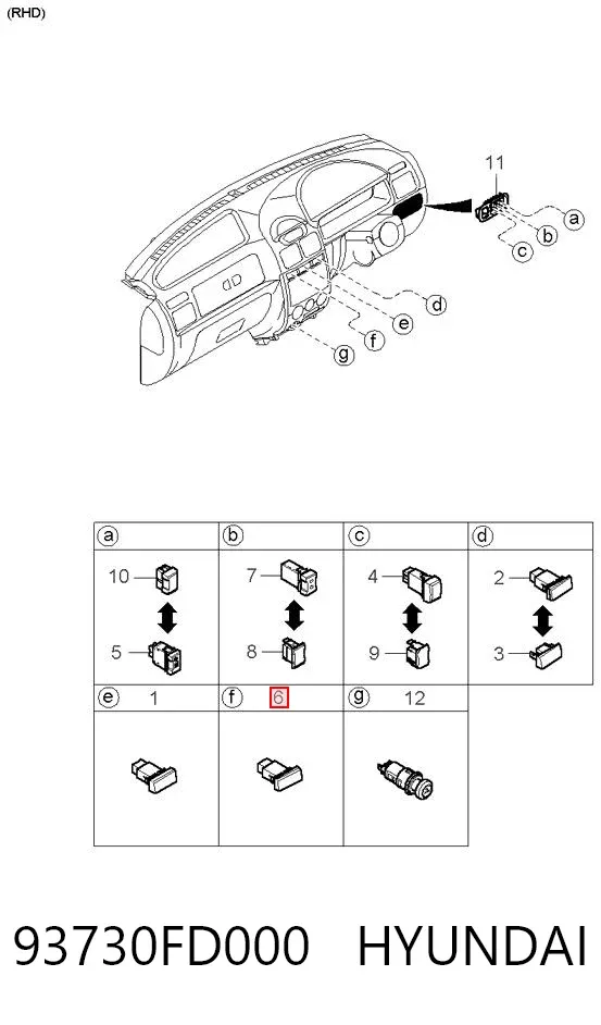  93730FD000 Hyundai/Kia