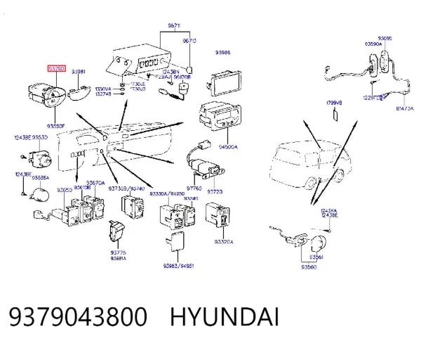 Кнопка аварійки Hyundai H100 P