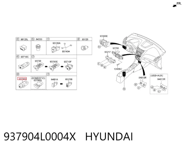  937904L0004X Hyundai/Kia