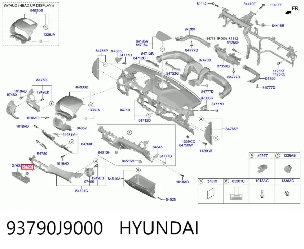 Кнопка аварійки 93790J9000 Hyundai/Kia