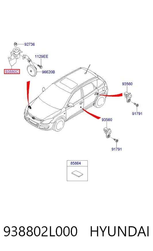  938802L000 Hyundai/Kia
