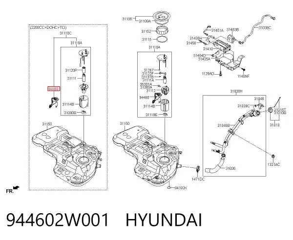 Датчик рівня палива 944602W001 Hyundai/Kia
