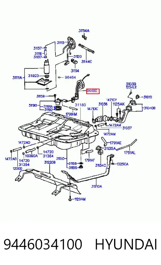 Датчик рівня палива 9446034100 Hyundai/Kia
