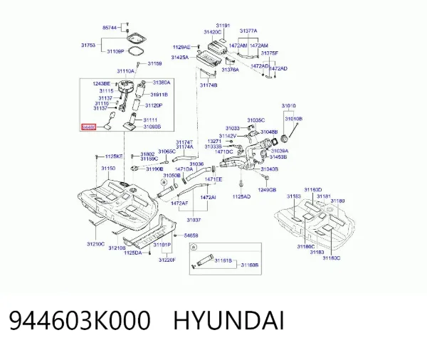 Датчик рівня палива Hyundai Sonata V