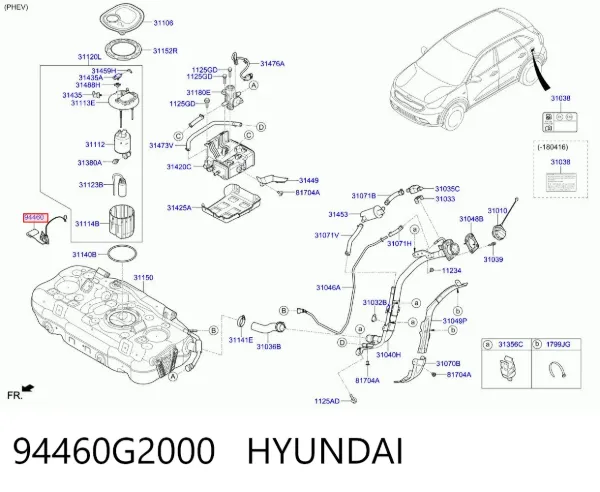 Датчик рівня палива 94460G2000 Hyundai/Kia
