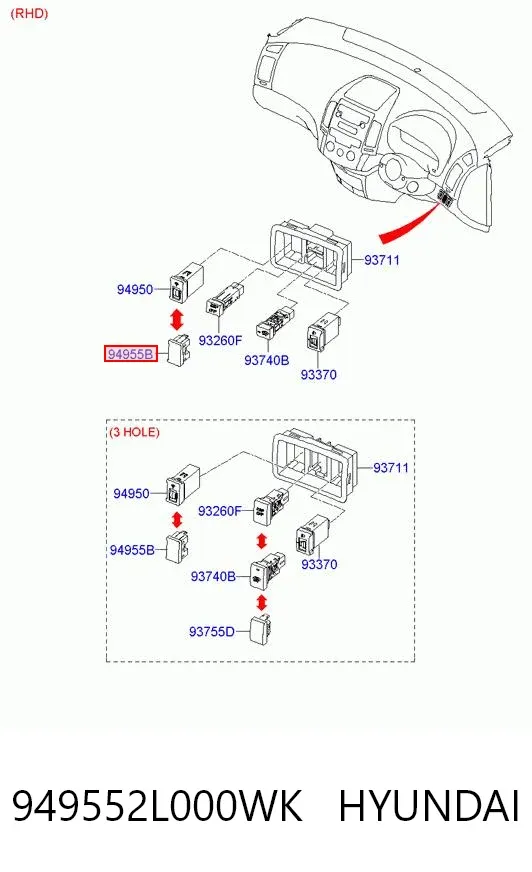  949552L000WK Hyundai/Kia