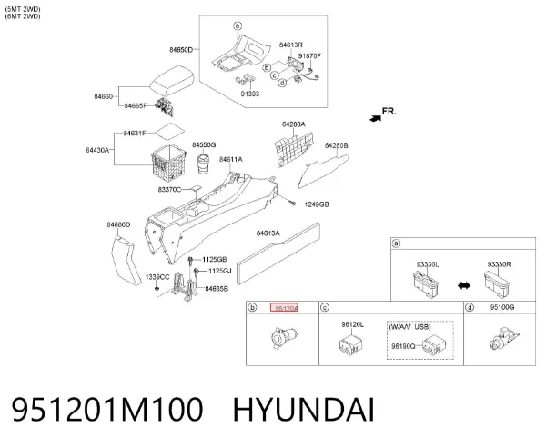  951201M100 Hyundai/Kia